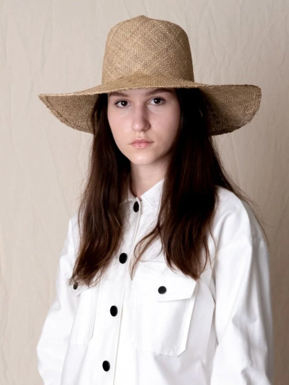 OPTIMO PACKABLE HAT IN SEAGRASS STRAW - XS